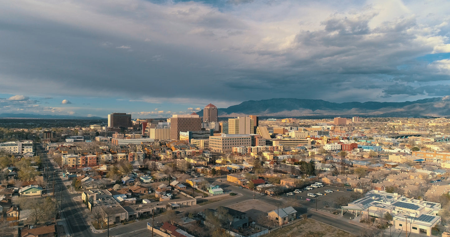 Downtown Albuquerque from Tingley Park